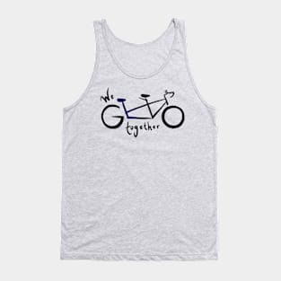 We go together - gray/blue Tank Top